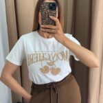 CAMISETA CEREZAS BEIG