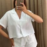 CAMISETA CROP LINO - Imagen 2