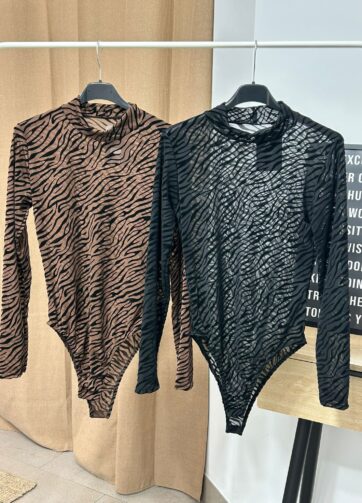 BODY SEMITRANSPARENTE CEBRA