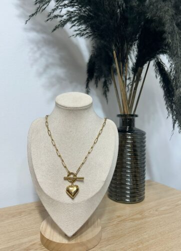 COLGANTE CORAZÓN CIERRE DELANTERO