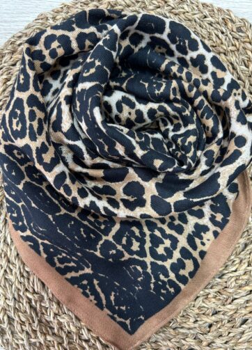 PAÑUELO ANIMAL PRINT CAMEL