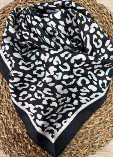 PAÑUELO ANIMAL PRINT BLACK