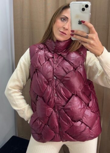 ABRIGO SIN MANGAS TRENZADO