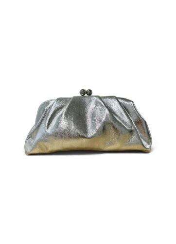 BOLSO DE MANO PLATA